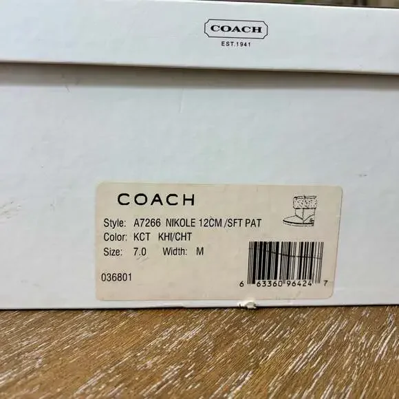 Coach Nikole Signature Shearling Boots A7266 - Picture 9 of 9